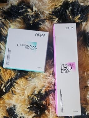 Ofra Bundle! Verified Liquid Liner, Brown & 3D Pyramid Egyptian Clay Bronzer